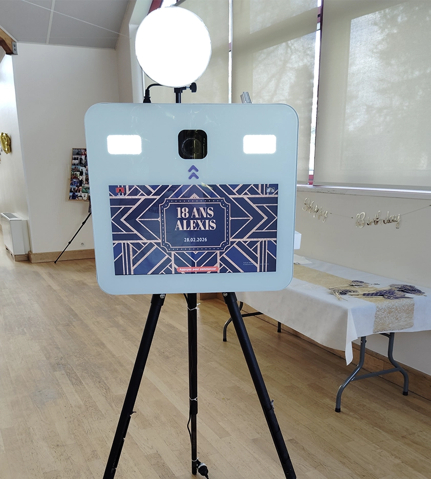 Photobooth JUBIN Location en action lors d'un événement